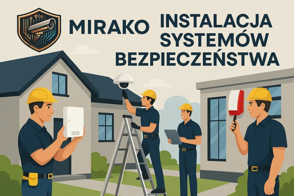 Mirako - montaż systemów bezpieczeństwa - kamery, alarmy, kontrola dostępu