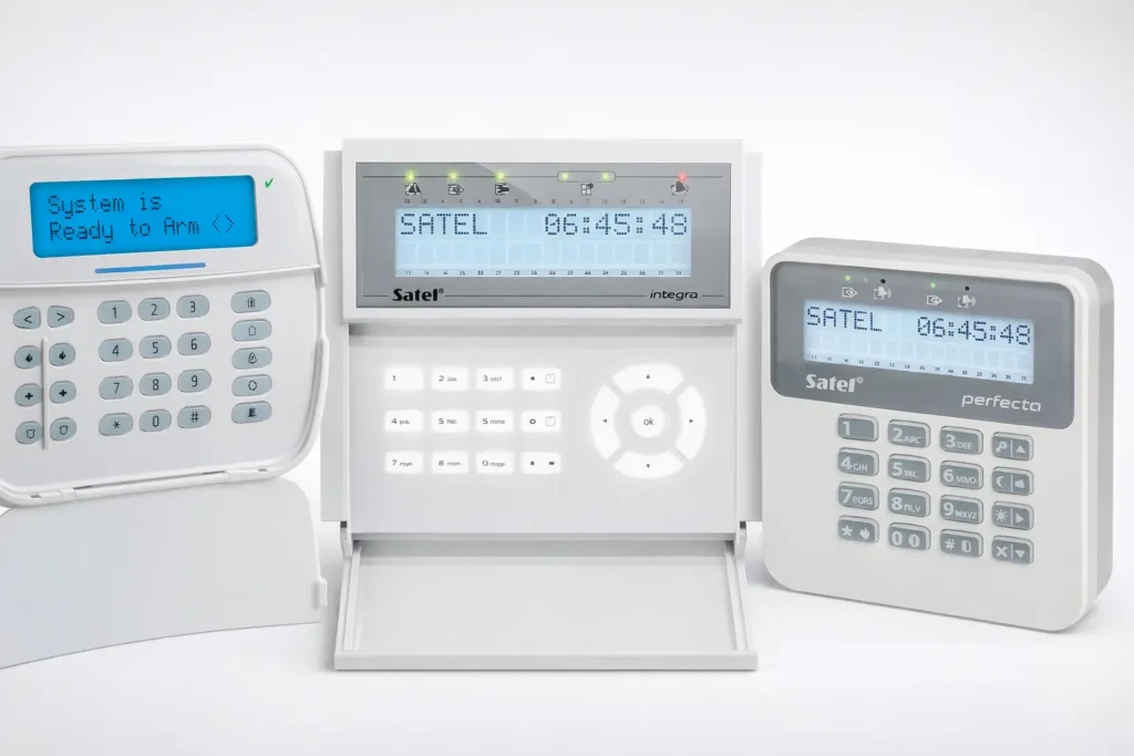 System alarmowy - manipulator LCD