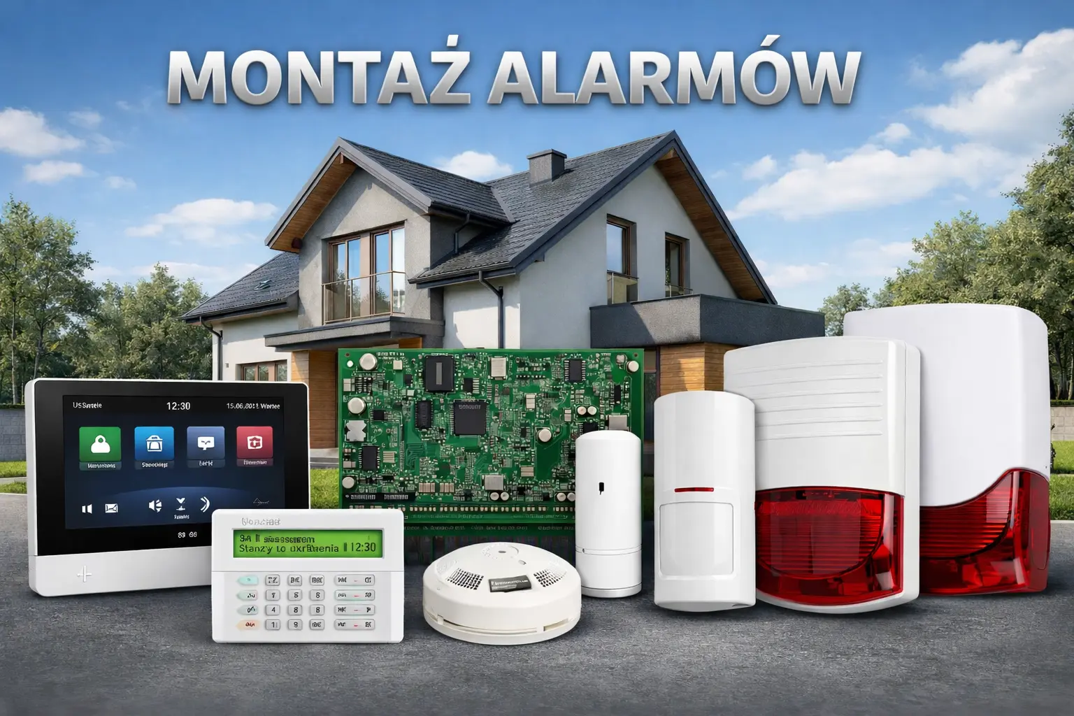 Montaż alarmu Łódź, instalacja alarmu Łódź