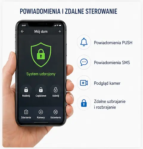 Sterowanie alarmem przez telefon.