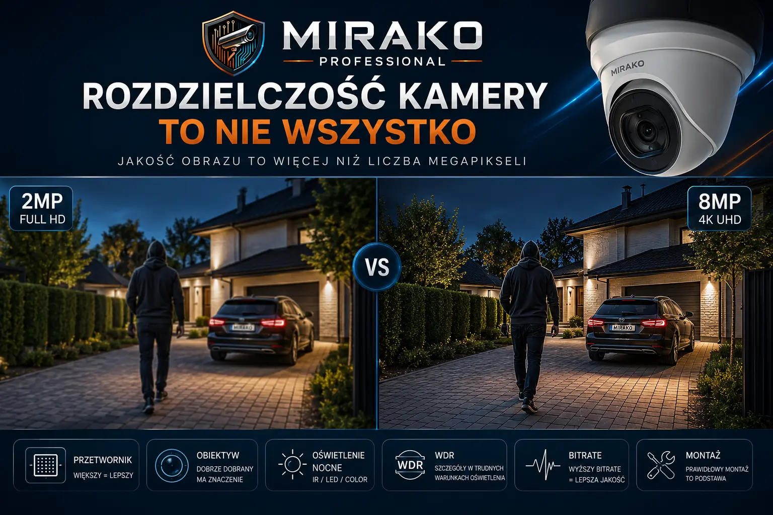 Czy rozdzielczość kamer monitoringu to najważniejszy parametr?