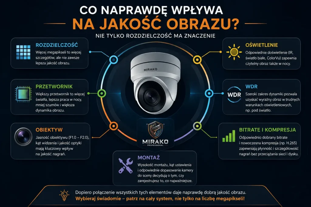 Co wpływa na jakość obrazu z kamery?