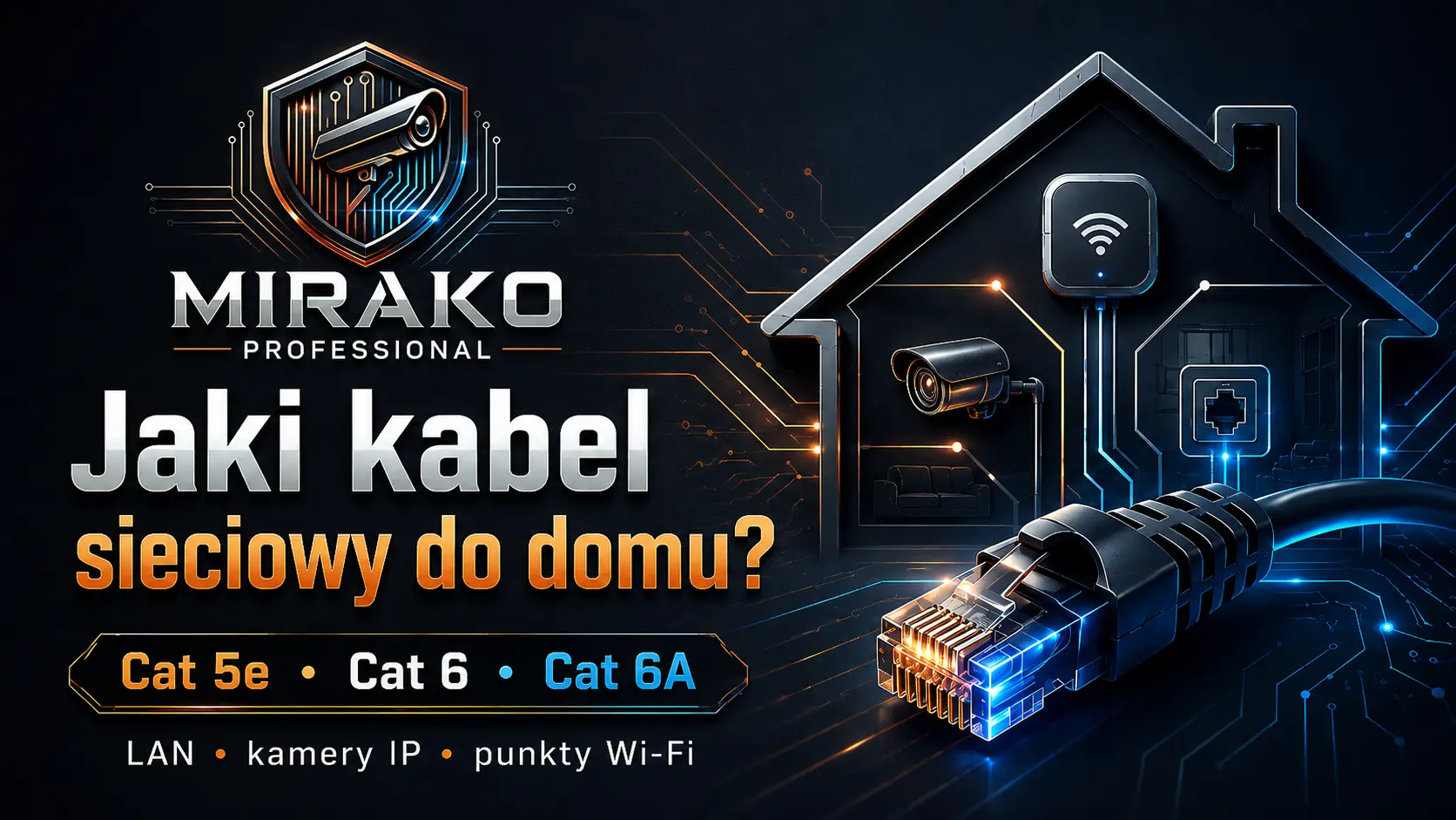 Jaki kabel sieciowy do domu? Jaką kategorię wybrać do LAN, kamer i punktów Wi-Fi?