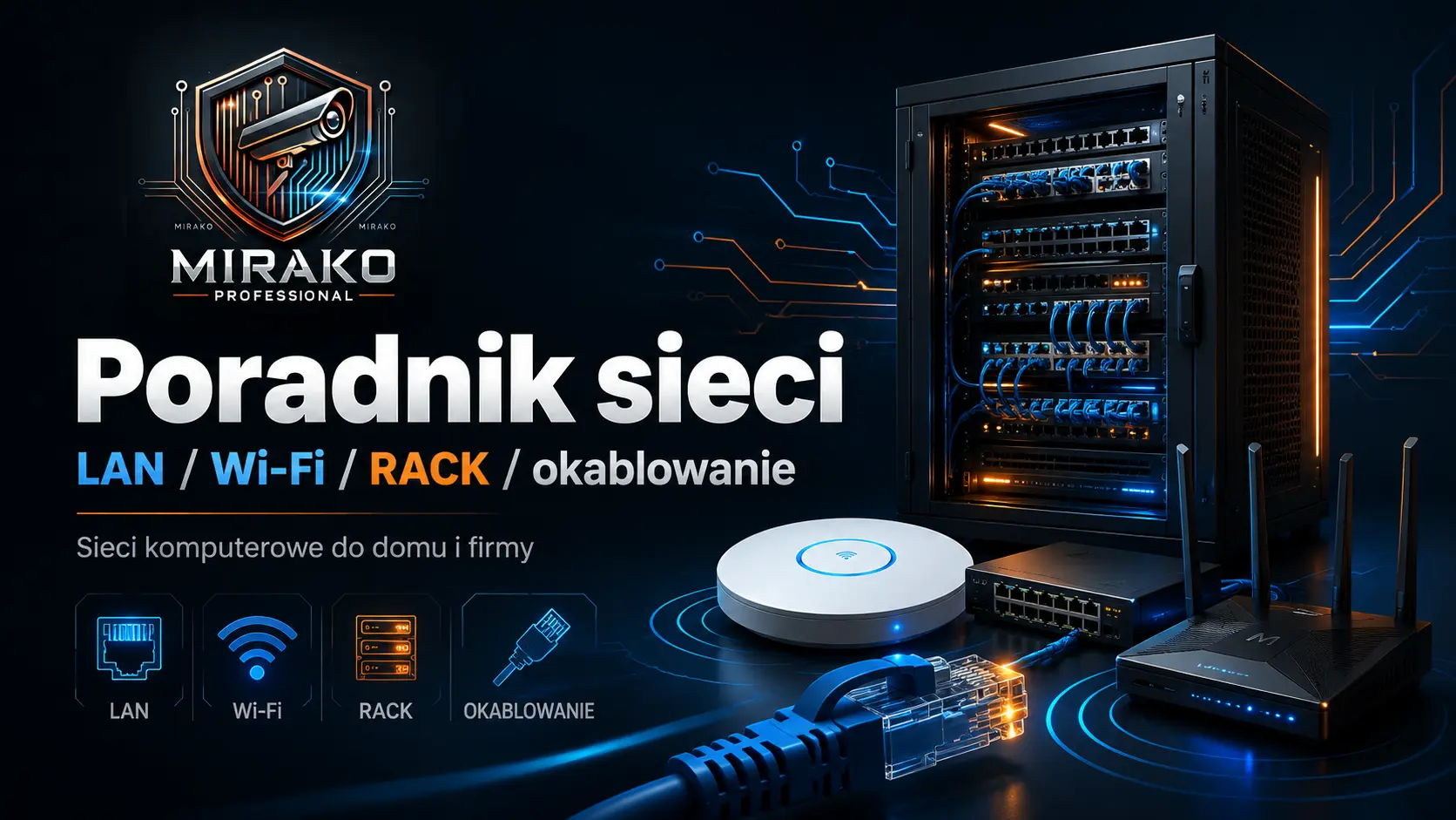 Poradnik - sieci komputerowe LAN / WiFi dla domu i firmy.