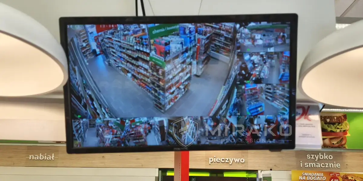 Monitoring w sklepie Żabka w Łodzi — realizacja z 2021 roku