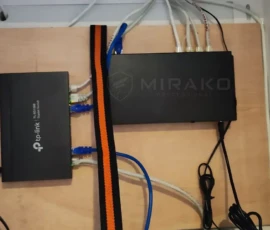 Switche LAN i PoE w instalacji monitoringu domu