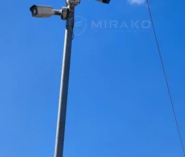 Monitoring placu składowego – trzy kamery IP Hikvision