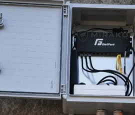 Switch PoE w zewnętrznej skrzynce instalacji monitoringu IP